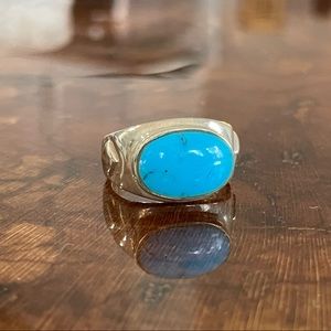 Turquoise and Silver Ring